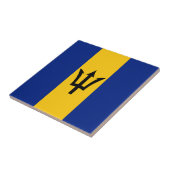 Barbados Flag Tegeltje (Zijkant)