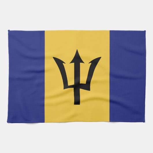 Barbados Flag Theedoek (Horizontaal)
