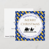 BARBADOS FLAG Three Wise Mannen Barbadian Kerstmis Feestdagenkaart (Voorkant / Achterkant)
