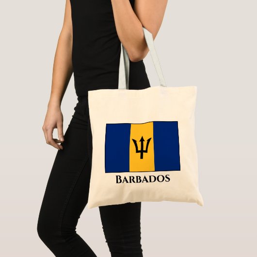 Barbados Flag Tote Bag (Voorkant (product))