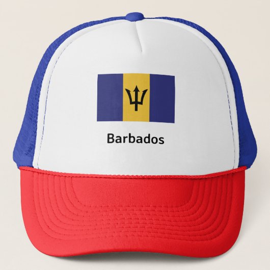 Barbados Flag Trucker Pet (Voorkant)