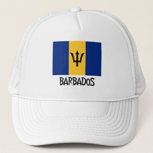 Barbados Flag Trucker Pet (Voorkant)