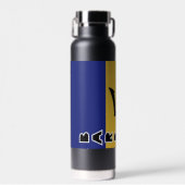 Barbados Flag Water Flacon Waterfles (Voorkant)