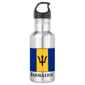 Barbados Flag Waterfles (Voorkant)