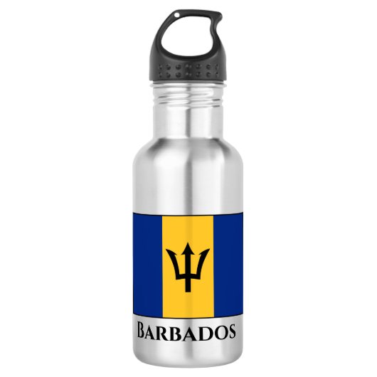 Barbados Flag Waterfles (Voorkant)