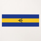Barbados Flag Yogamat (Voorkant (horizontaal))