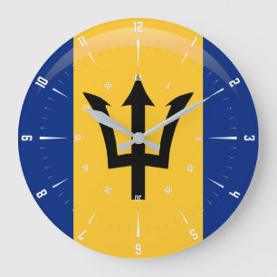 Barbados    FlagLarge Clock Grote Klok