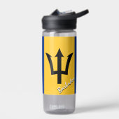 Barbados-fles, patriottische Barbados-vlag Waterfles (Links)