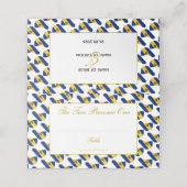 BARBADOS Gepersonaliseerd bruiloft Plaatskaartje (Buitenkant ongevouwen)