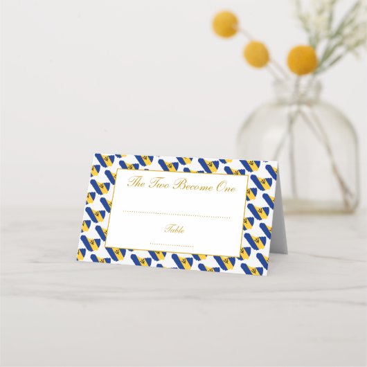 BARBADOS Gepersonaliseerd bruiloft Plaatskaartje (Voorkant)
