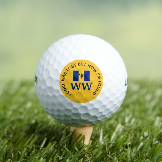 BARBADOS Gepersonaliseerd Christelijk verlies van  Golfballen (Insitu Shirt)
