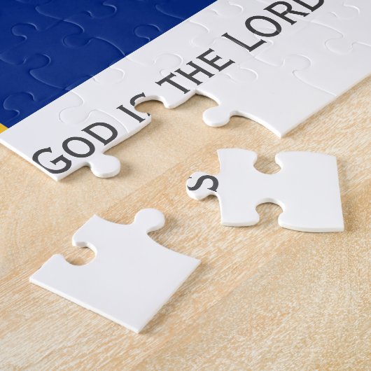 BARBADOS | Gezegende natie | BARBADIAN FLAG Legpuzzel (Zijkant)