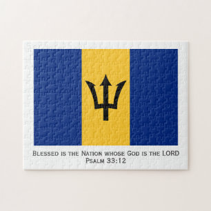 BARBADOS   Gezegende natie   BARBADIAN FLAG Legpuzzel