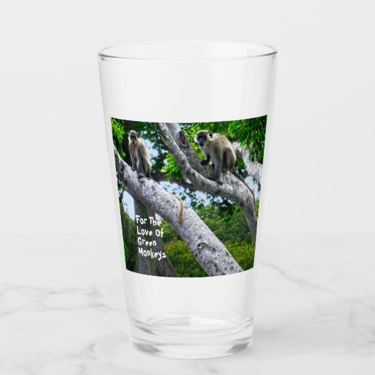 Barbados Groene Apen Glas (Voorkant)