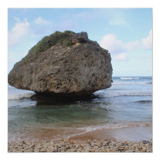 Barbados Grote Rots in Bathsheba Perfect Poster (Voorkant)