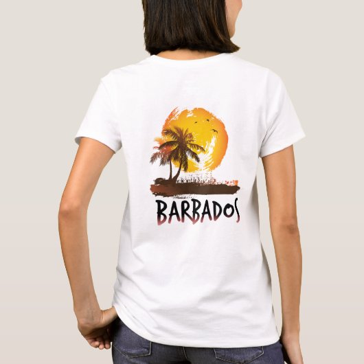 Barbados grunge t-shirt (Achterkant)