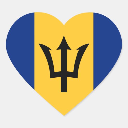 barbados hart sticker (Voorkant)
