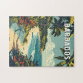 Barbados Illustratie Reizen Art Vintage Legpuzzel (Horizontaal)