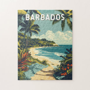 Barbados Illustratie Reizen Art Vintage Legpuzzel