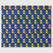 Barbados inpakpapier, Barbados vlag patriotten Cadeaupapier (Vlak)