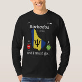 Barbados Is Calling and I Must Go Barbados Map And T-shirt (Voorkant)