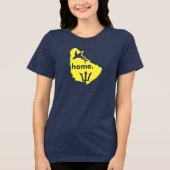 Barbados Is Home Tri-Blend Shirt (Voorkant)
