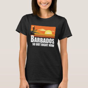 Barbados is nu zo heet, Retro Travel Beach Vacat T-shirt