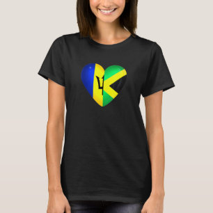 Barbados Jamaica Vlag Bajan Jamaicaanse Trots Erfg T-shirt