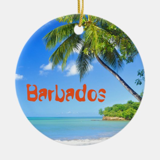 Barbados Keramisch Ornament (Voorkant)