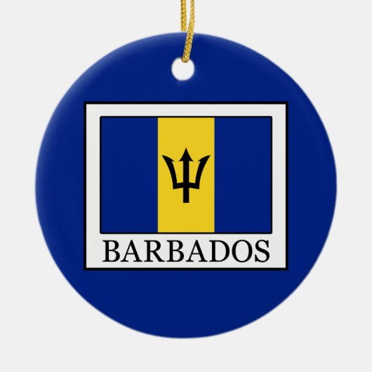 Barbados Keramisch Ornament (Voorkant)