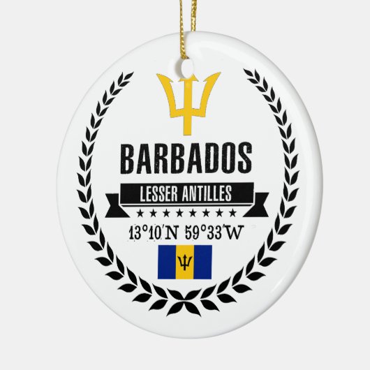 Barbados Keramisch Ornament (Links)