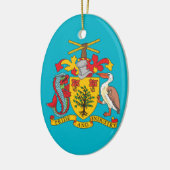 Barbados - kerstversiering keramisch ornament (Links)