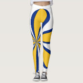 Barbados Kleur Leggings (Voorkant)