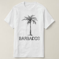 Barbados-kokosnoot zwart-wit ontwerp