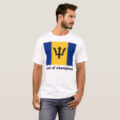 Barbados-land van de kampions t-shirt (Voorkant volledig)