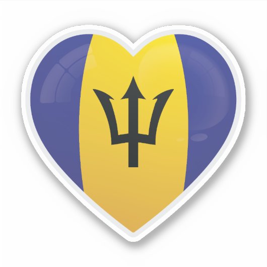 Barbados Liefdesicoon Sticker (Voorkant)