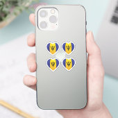 Barbados Love Flag Sticker (Telefoon)