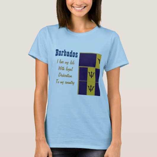 Barbados-loyaliteit aan mijn land T-shirts (Voorkant)