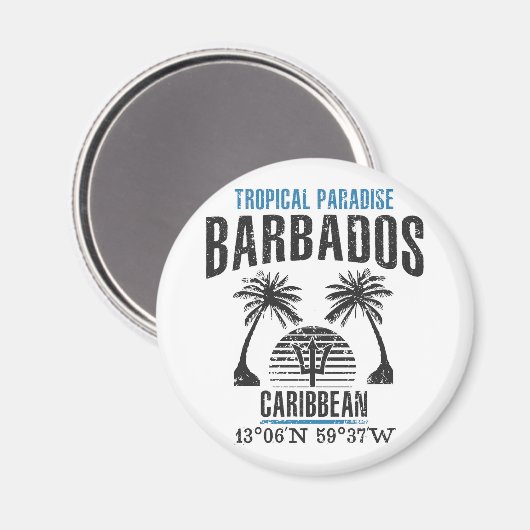 Barbados Magneet (Voorkant / Achterkant)