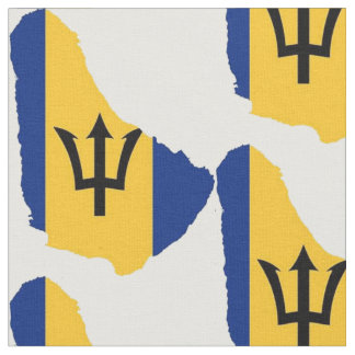 Barbados Map Fabric Stof