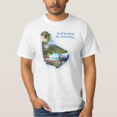 Barbados Map Mannen T-Shirt XL (Voorkant)