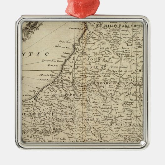 Barbados Metalen Ornament (Voorkant)