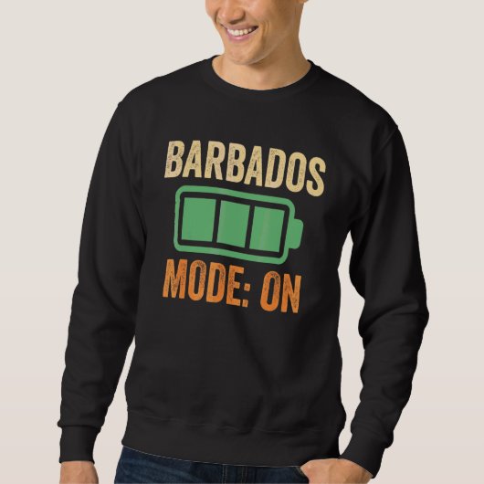 Barbados-modus op batterijontwerp trui (Voorkant)