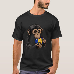 Barbados Monkey Heart Bajan Roots Trident Bajan FL T-shirt