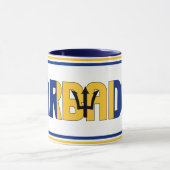 Barbados National Flag Patriotic Coffee Mok (Midden)