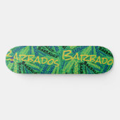 Barbados Nationale Trots Wordcloud Skateboard (Horizontaal)