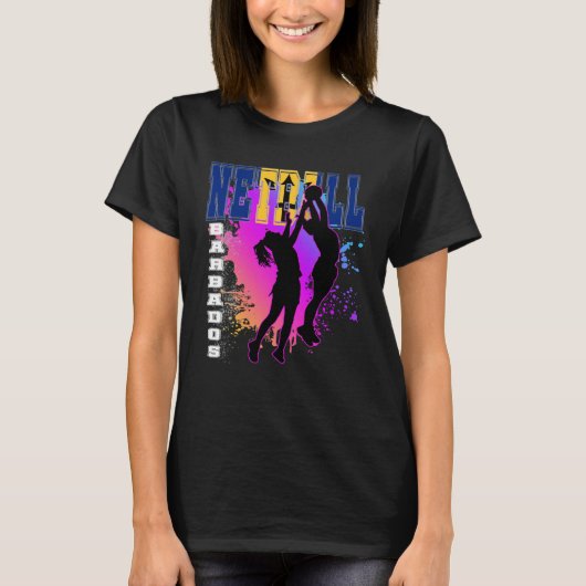 Barbados Netbal T-shirt (Voorkant)