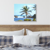 Barbados, Oceaan, Palmbomen, High Definition foto Canvas Afdruk (Insitu (Slaapkamer))