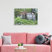 Barbados Old Slave Hut Canvas Afdruk (Insitu (Woonkamer))