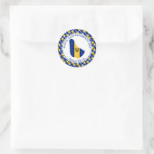 BARBADOS ONAFHANKELIJKHEID Vlag van Barbados Ronde Sticker (Tas)